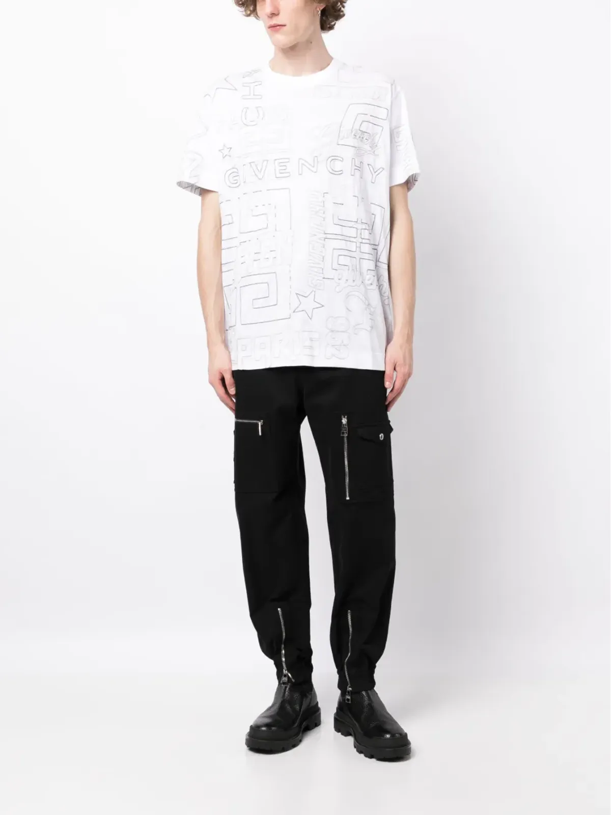 Givenchy 刺繍デザイン コットン Tシャツ - 画像2