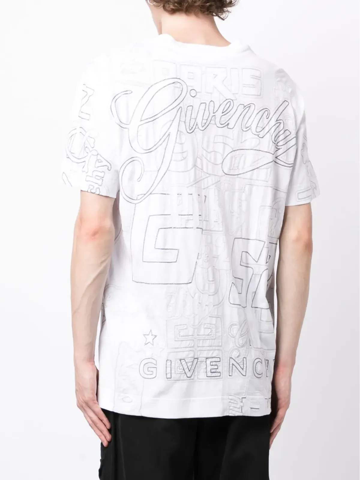 Givenchy 刺繍デザイン コットン Tシャツ - 画像4