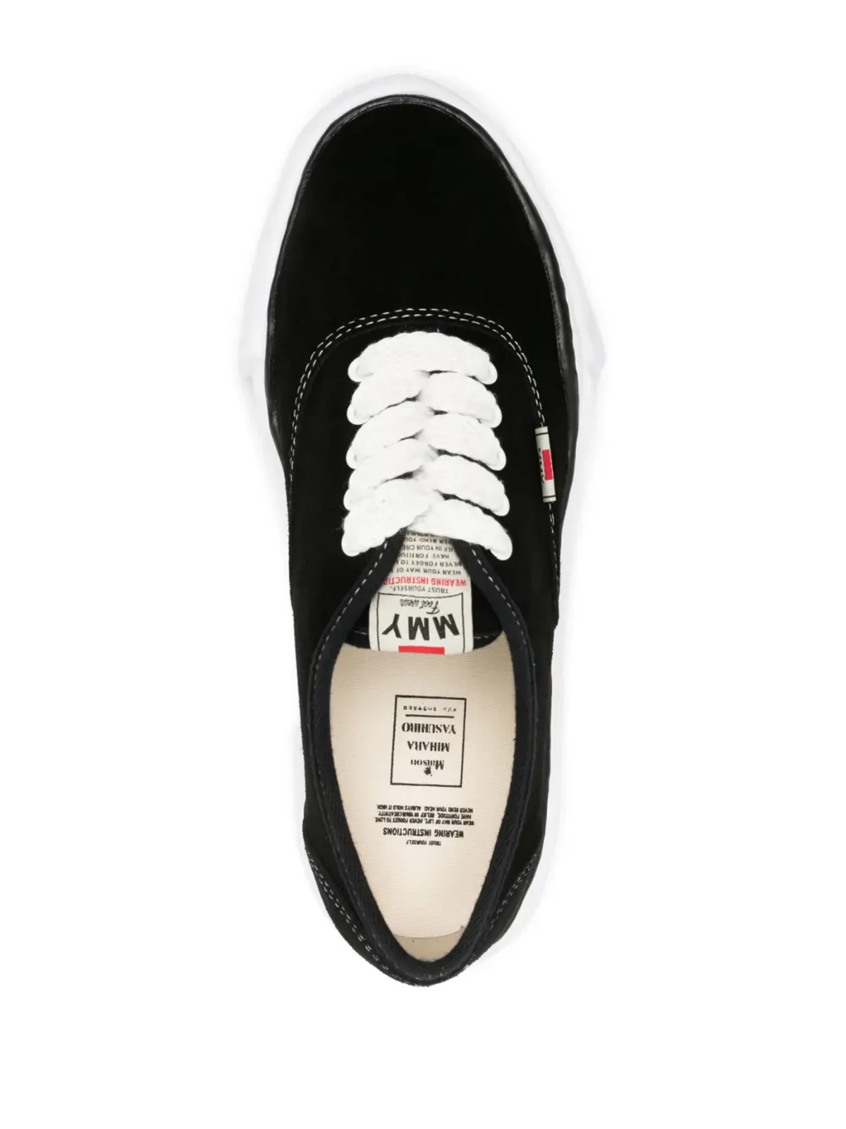 Maison MIHARA YASUHIRO ロゴパッチ ローカットスニーカー - 画像4