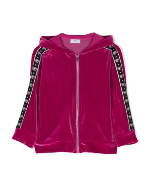 Chiara Ferragni Kids ロゴトリム ジップ付きフーディ - サムネイル1