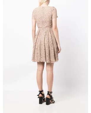 Burberry Pre-Owned 半袖レースドレス - サムネイル4