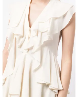 Alexander McQueen ビンテージ フリル付きシルクブラウス - サムネイル5