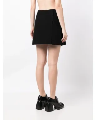 Miu Miu Pre-Owned ビンテージ Aライン ハイウエスト ミニスカート ブラック - サムネイル4