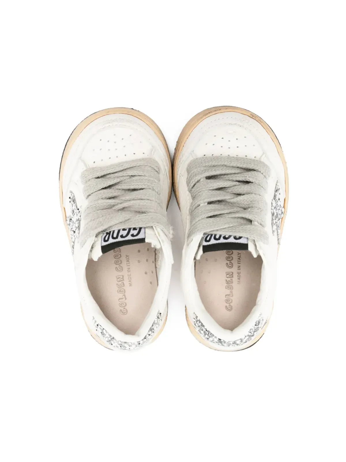 Golden Goose Kids Ball Star レザー スニーカー - 画像3