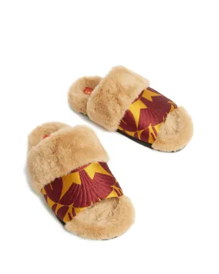 La DoubleJ Winter jacquard slides - Neutrals - サムネイル2