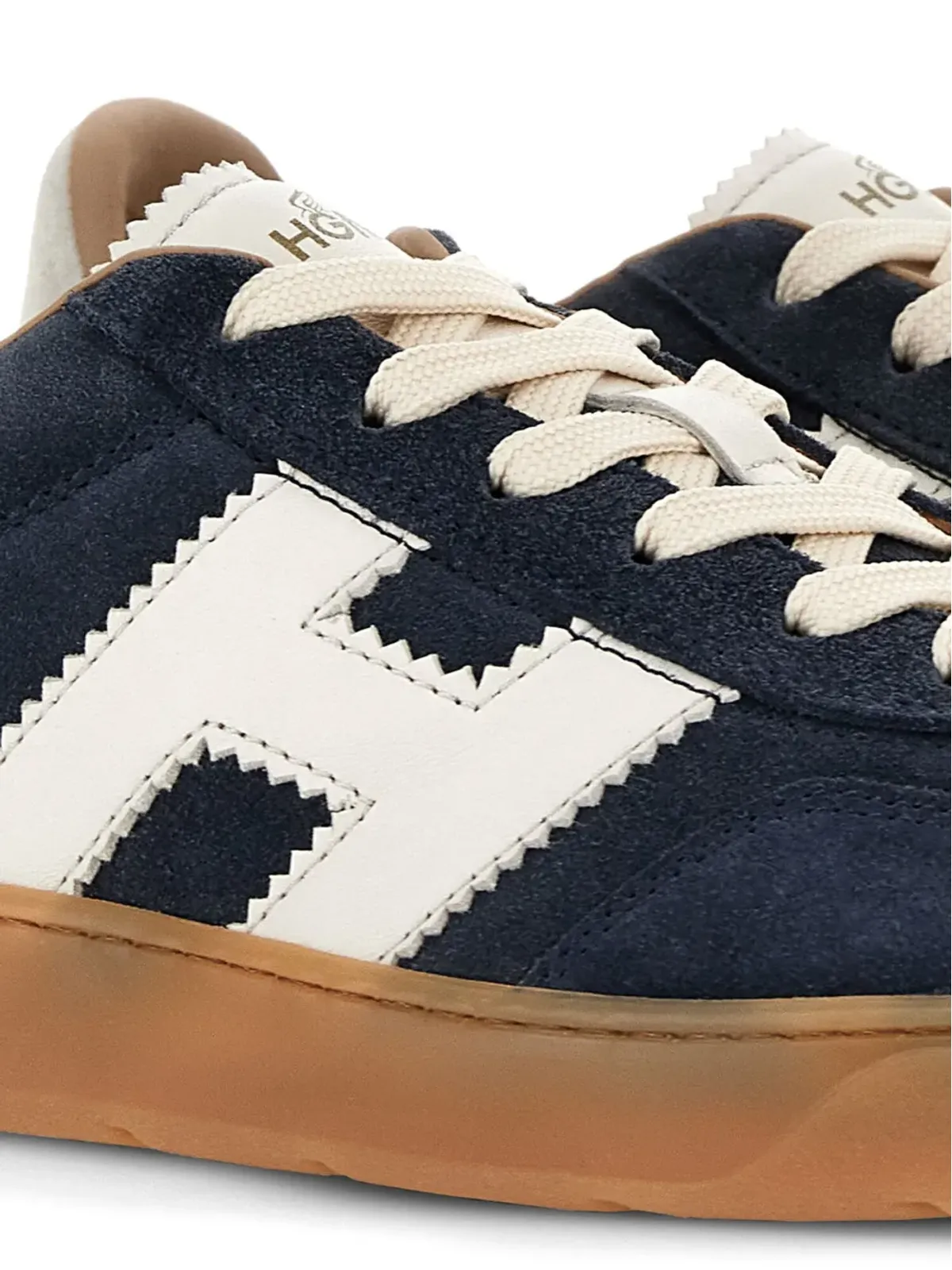 Hogan ロゴパッチ レザー スニーカー - 画像5