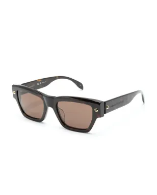 Alexander McQueen Eyewear リベットディテールのスクエアフレームサングラス - サムネイル2