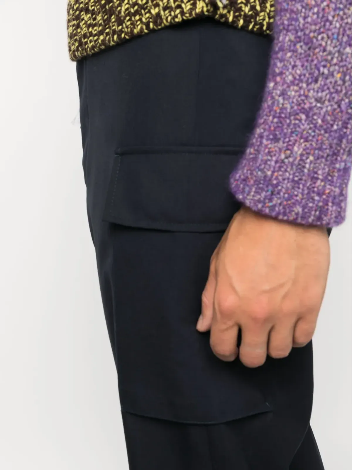 Marni カーゴポケット ウールパンツ - 画像5