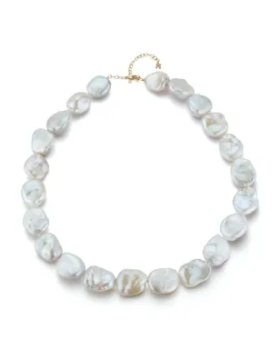Mateo 14kt イエローゴールド バロックパール ストランド ネックレス - ホワイト - サムネイル1