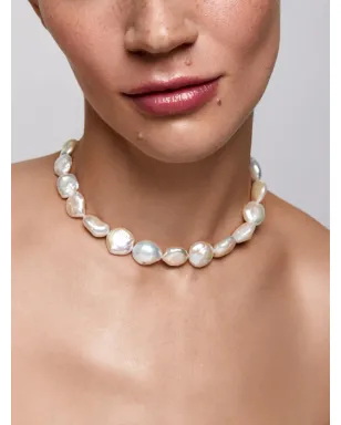 Mateo 14kt イエローゴールド バロックパール ストランド ネックレス - ホワイト - サムネイル3