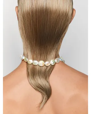 Mateo 14kt イエローゴールド バロックパール ストランド ネックレス - ホワイト - サムネイル4