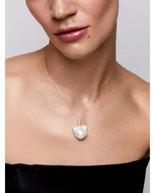 Mateo 14K イエローゴールド バロックパールとダイヤモンド ネックレス - サムネイル3