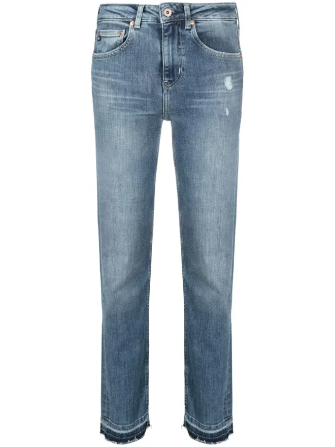 AG Jeans AG Jeans ガールフレンド distressed テーパードジーンズの商品画像