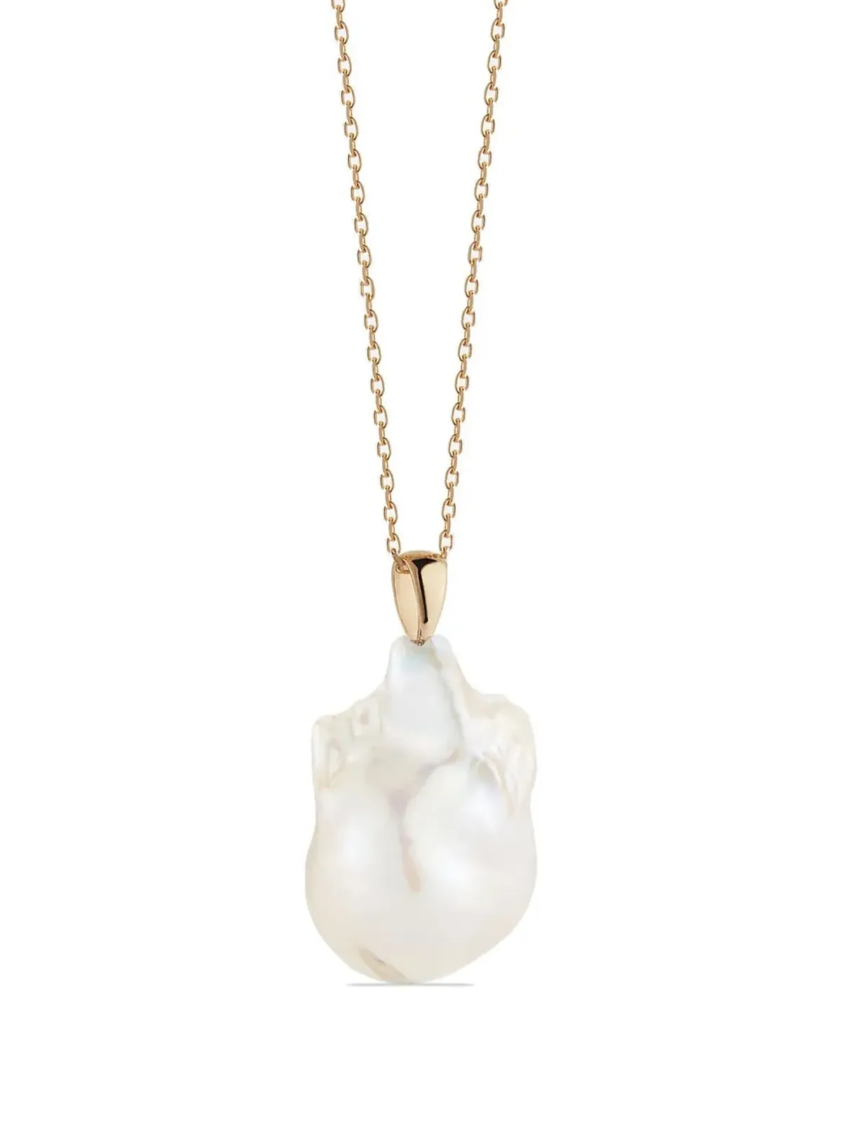 Mateo 14kt イエローゴールド バロックパール ペンダントネックレス - 画像1