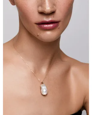 Mateo 14kt イエローゴールド バロックパール ペンダントネックレス - サムネイル2