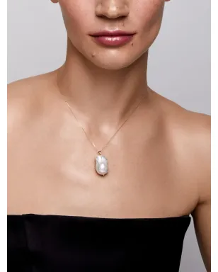 Mateo 14kt イエローゴールド バロックパール ペンダントネックレス - サムネイル3