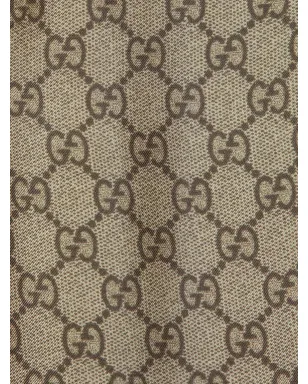 Gucci GG Supreme シルク パラッツォパンツ - ブラウン - サムネイル2