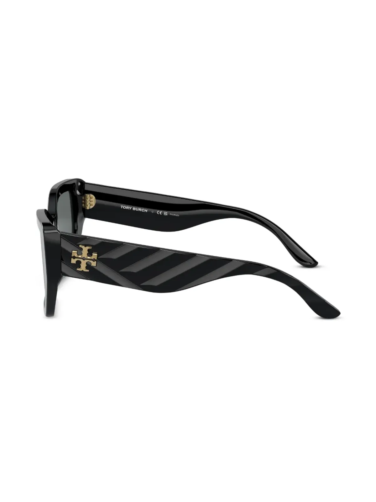 Tory Burch ロゴプレート キャットアイフレーム サングラス - 画像2