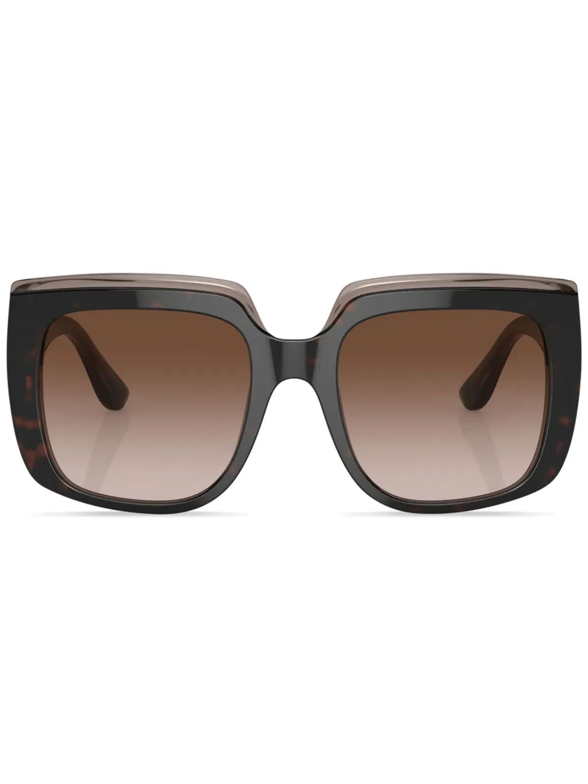 Dolce & Gabbana Eyewear Capriスクエアフレームサングラス（グリーン） - 画像1