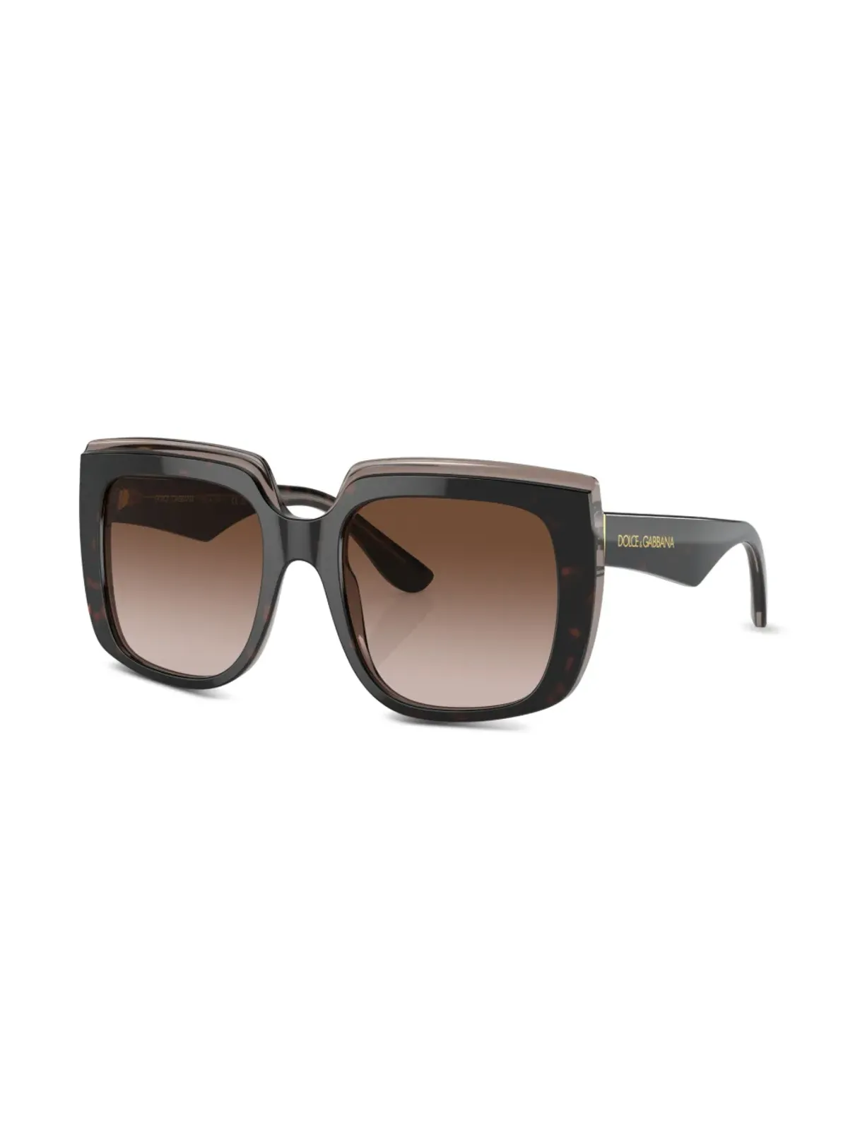Dolce & Gabbana Eyewear Capriスクエアフレームサングラス（グリーン） - 画像2