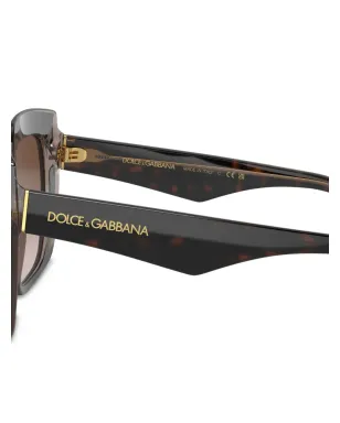Dolce & Gabbana Eyewear Capriスクエアフレームサングラス（グリーン） - サムネイル3