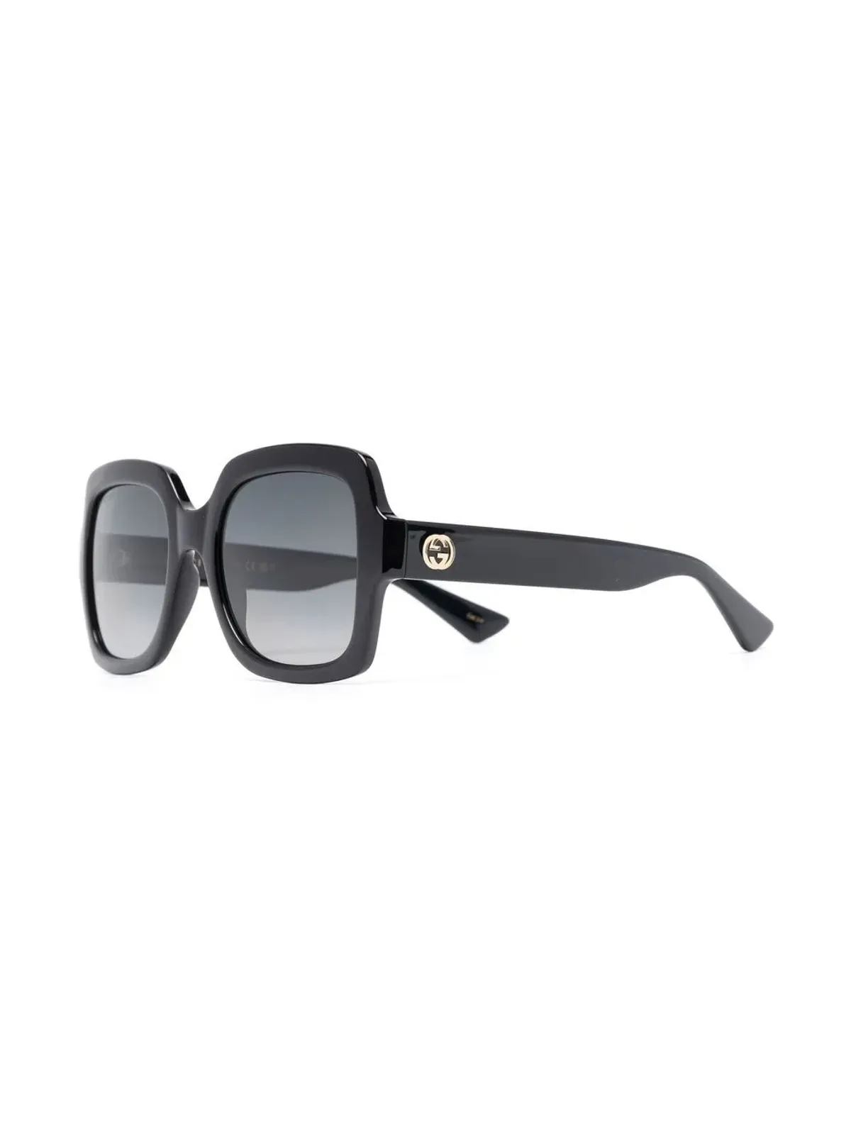 Gucci Eyewear ロゴプレート付きスクエアフレームサングラス - 画像2