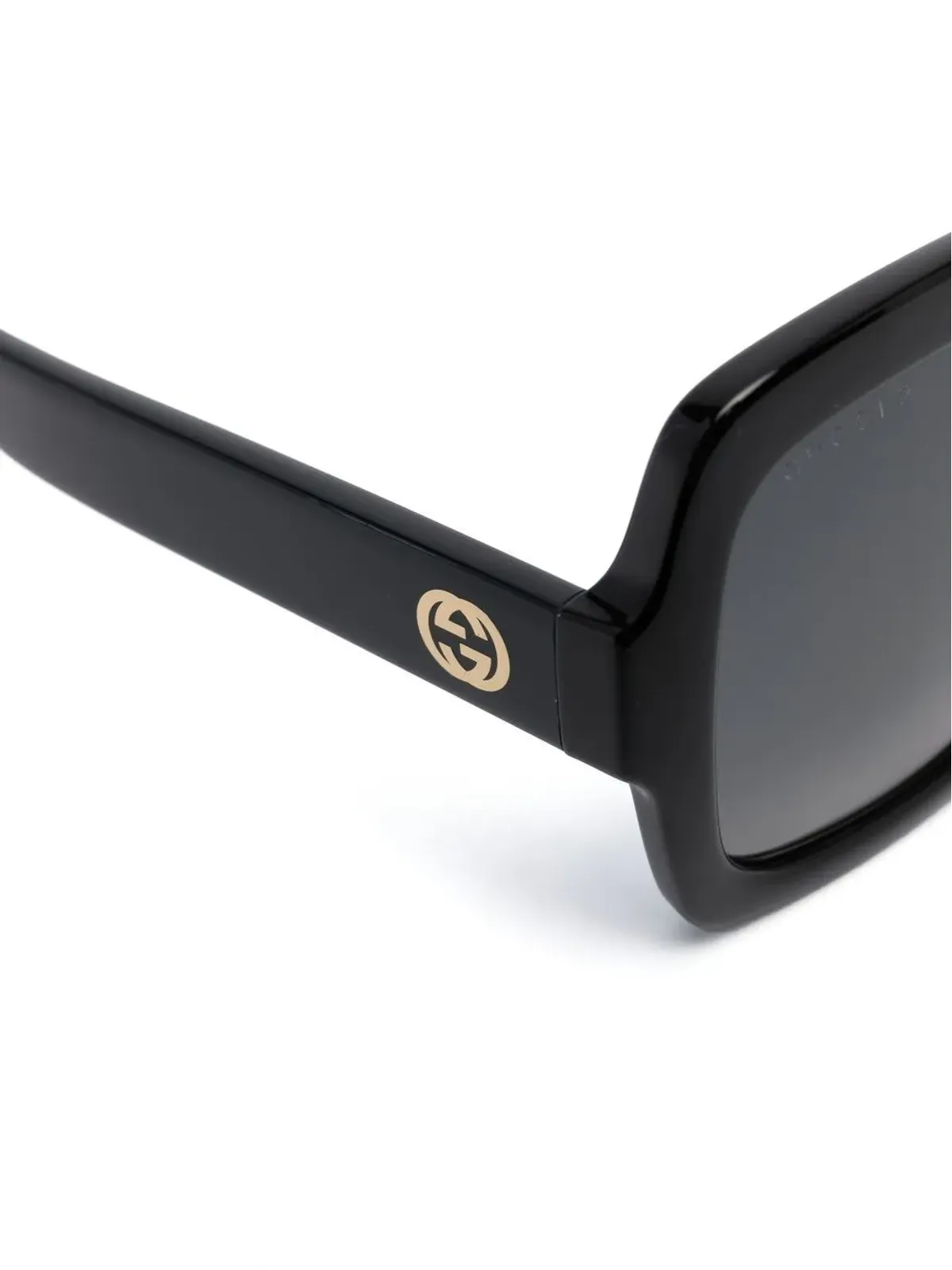 Gucci Eyewear ロゴプレート付きスクエアフレームサングラス - 画像3