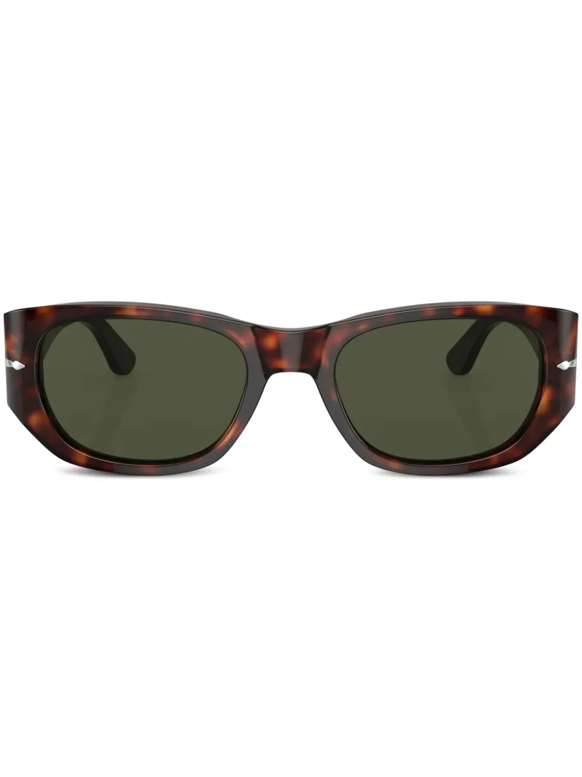 Persol べっ甲柄オーバルフレーム サングラス - グリーン - 画像1