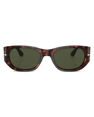 Persol べっ甲柄オーバルフレーム サングラス - グリーン - サムネイル1
