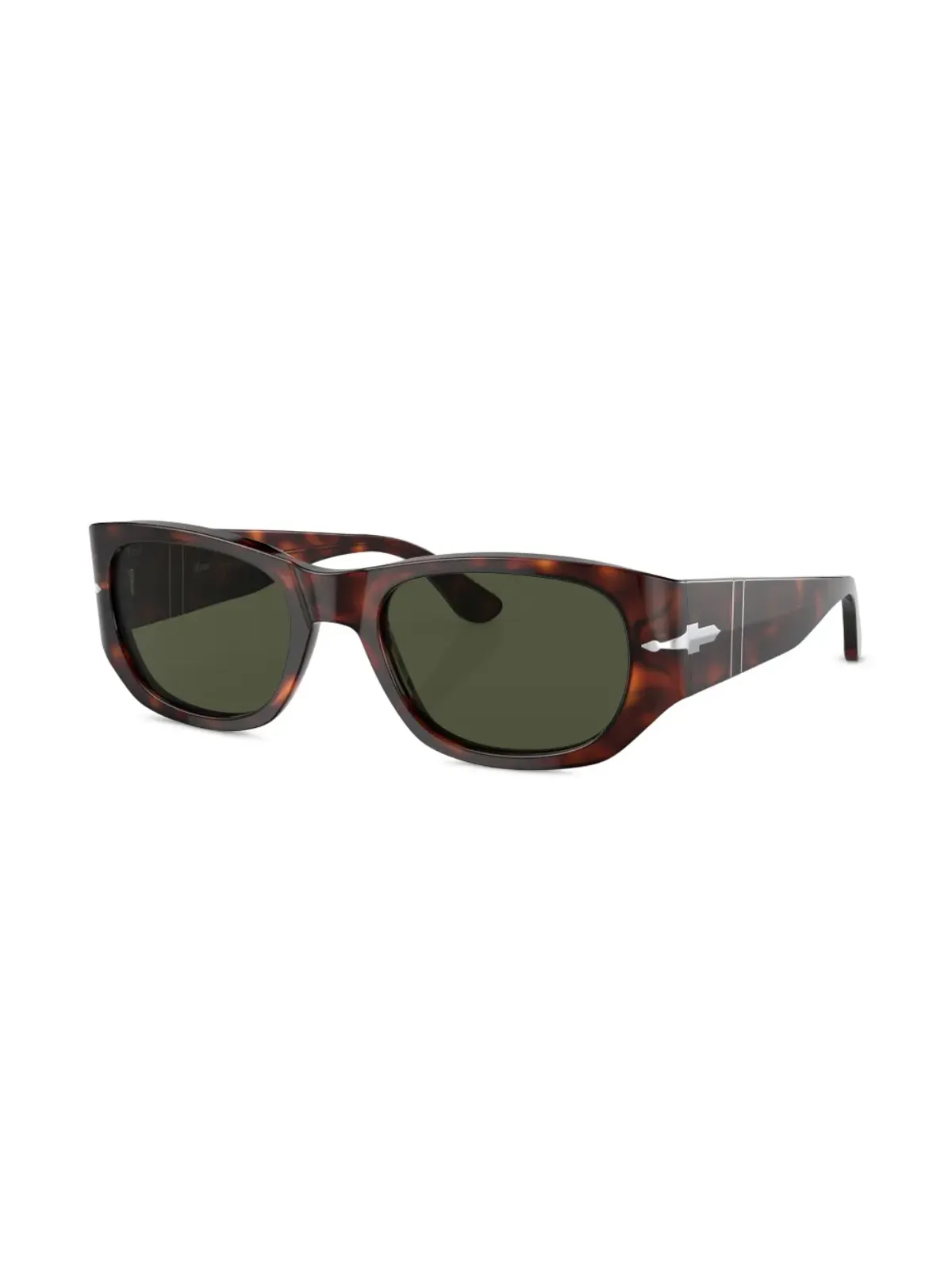 Persol べっ甲柄オーバルフレーム サングラス - グリーン - 画像2