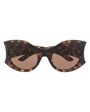 Balenciaga Eyewear Hourglass tortoiseshell-effect oversize-frame sunglasses - サムネイル1