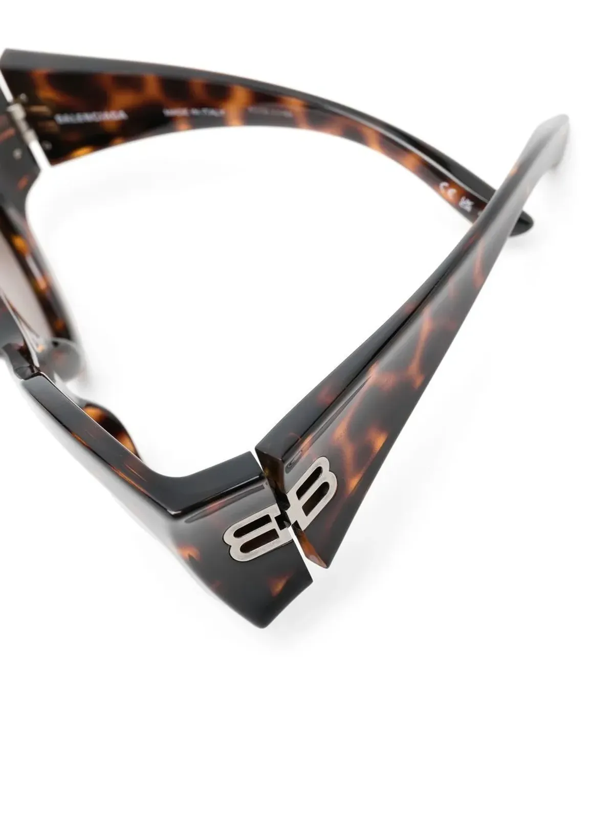 Balenciaga Eyewear Hourglass tortoiseshell-effect oversize-frame sunglasses - 画像3