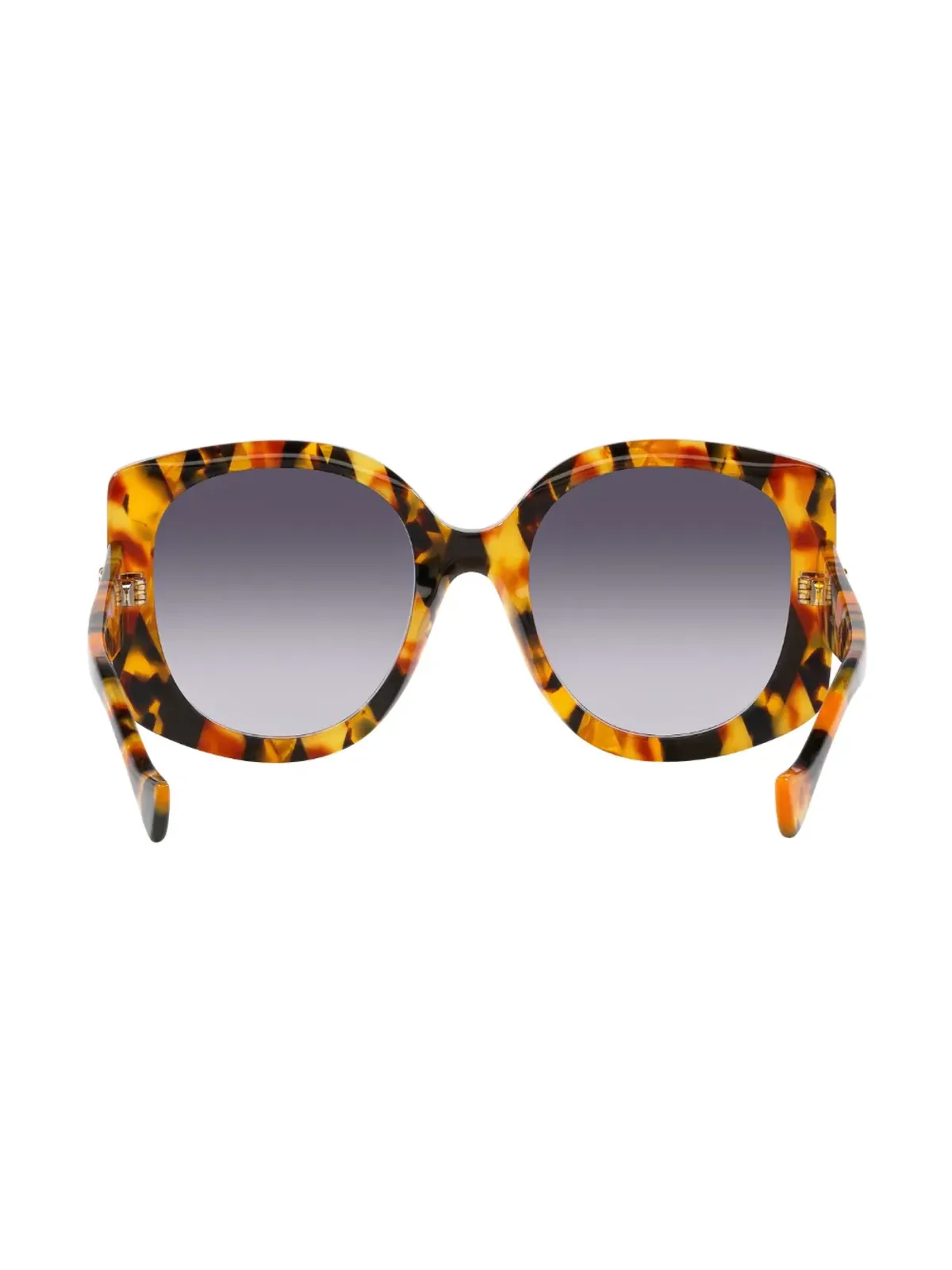 Gucci Eyewear tortoiseshell-effect oversized-frame sunglasses - Brown - 画像4