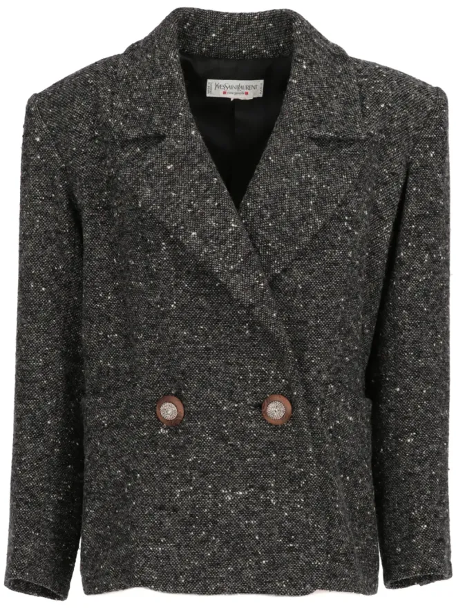 Saint Laurent Pre-Owned Saint Laurent Pre-Owned 1980年 マーブルウールジャケットの商品画像