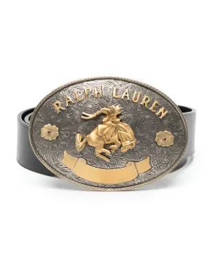 Ralph Lauren Collection 飾りバックル付きレザーベルト - サムネイル1