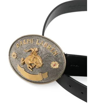 Ralph Lauren Collection 飾りバックル付きレザーベルト - サムネイル2