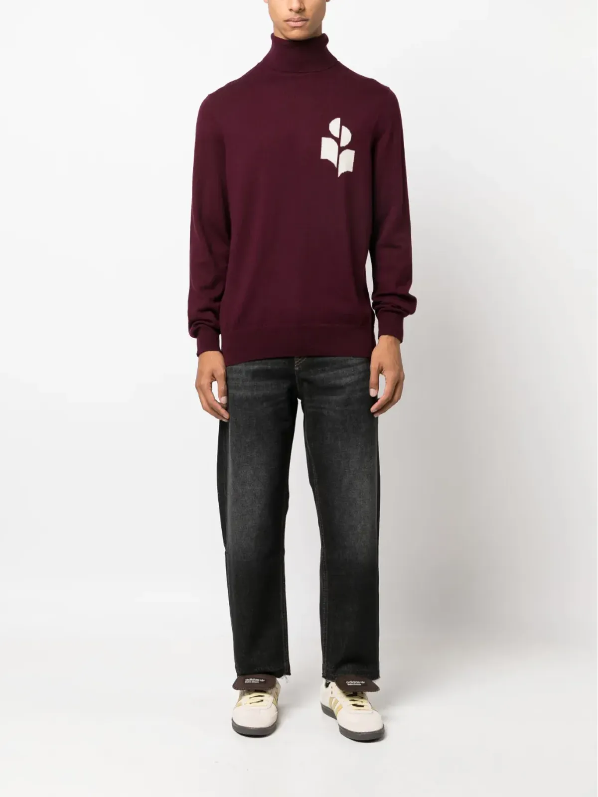 MARANT ジelden ストレートジーンズ グレー - 画像2