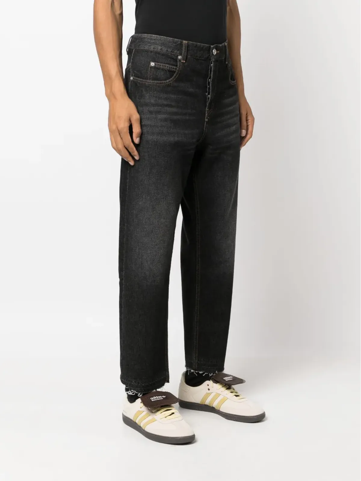 MARANT ジelden ストレートジーンズ グレー - 画像3