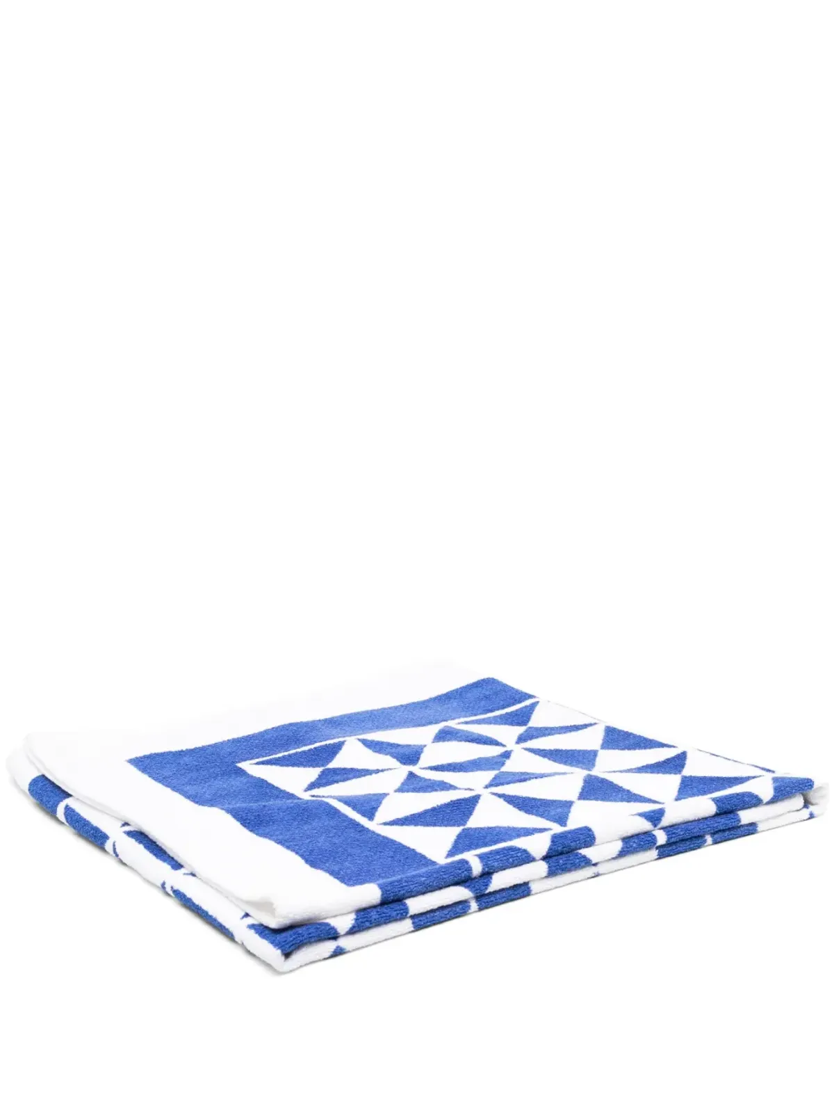 Christian Dior Pre-Owned 2000s geometric print beach towel - Blue - 画像1