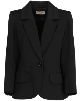 Saint Laurent Pre-Owned 1980年 シングルブレスト ウール ブレザー ブラック - サムネイル1