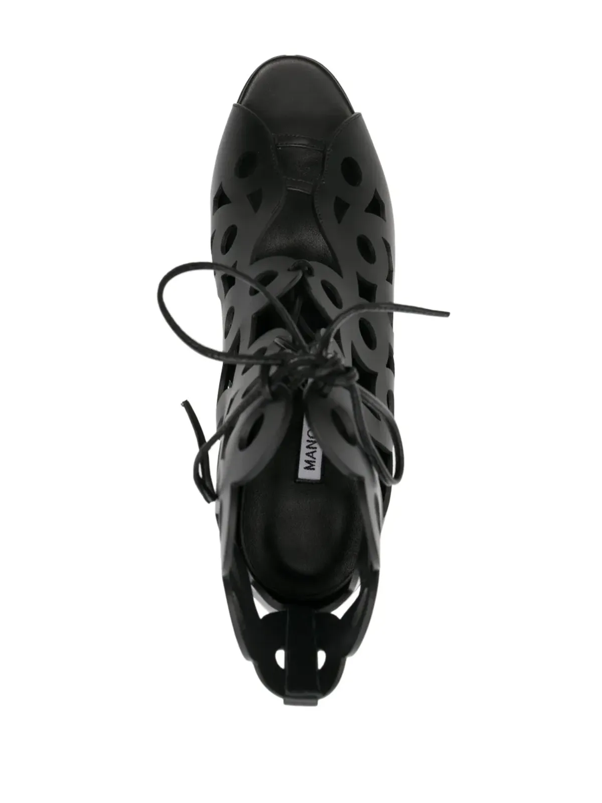 Manolo Blahnik Taralo カットアウトブーツ - ブラック - 画像4