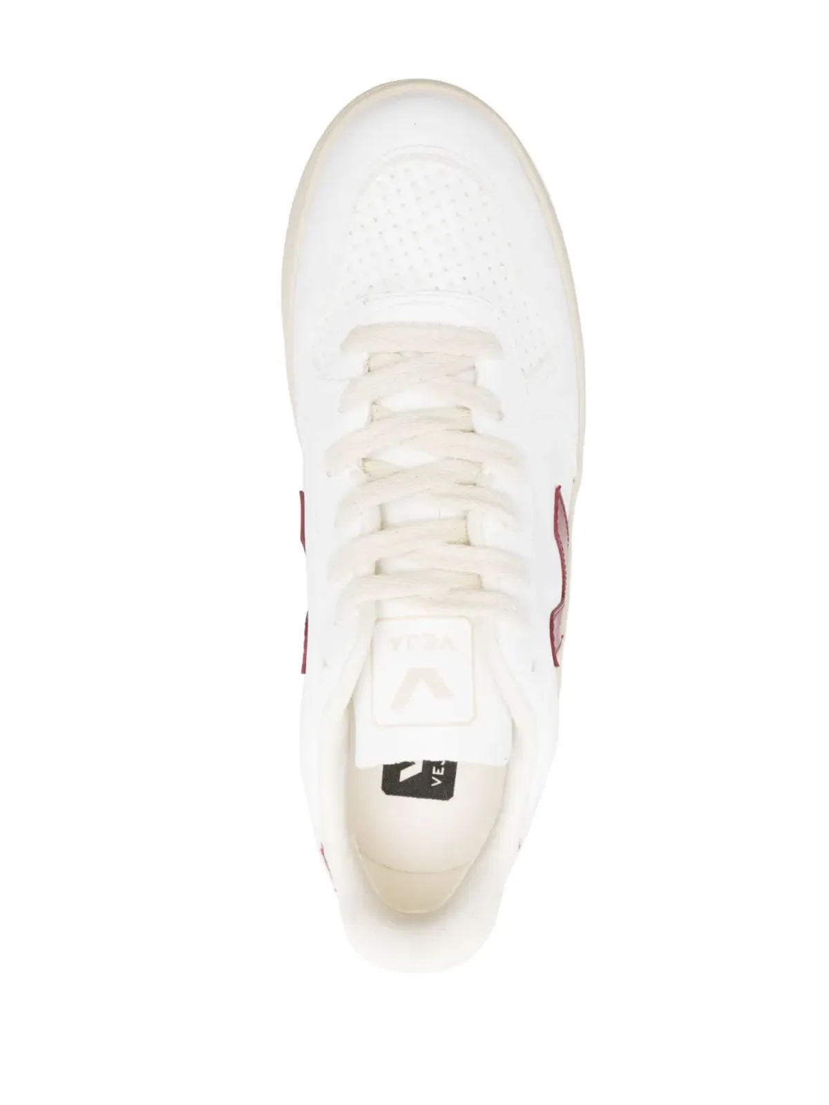 VEJA V10 レースアップ レザー スニーカー - White - 画像4