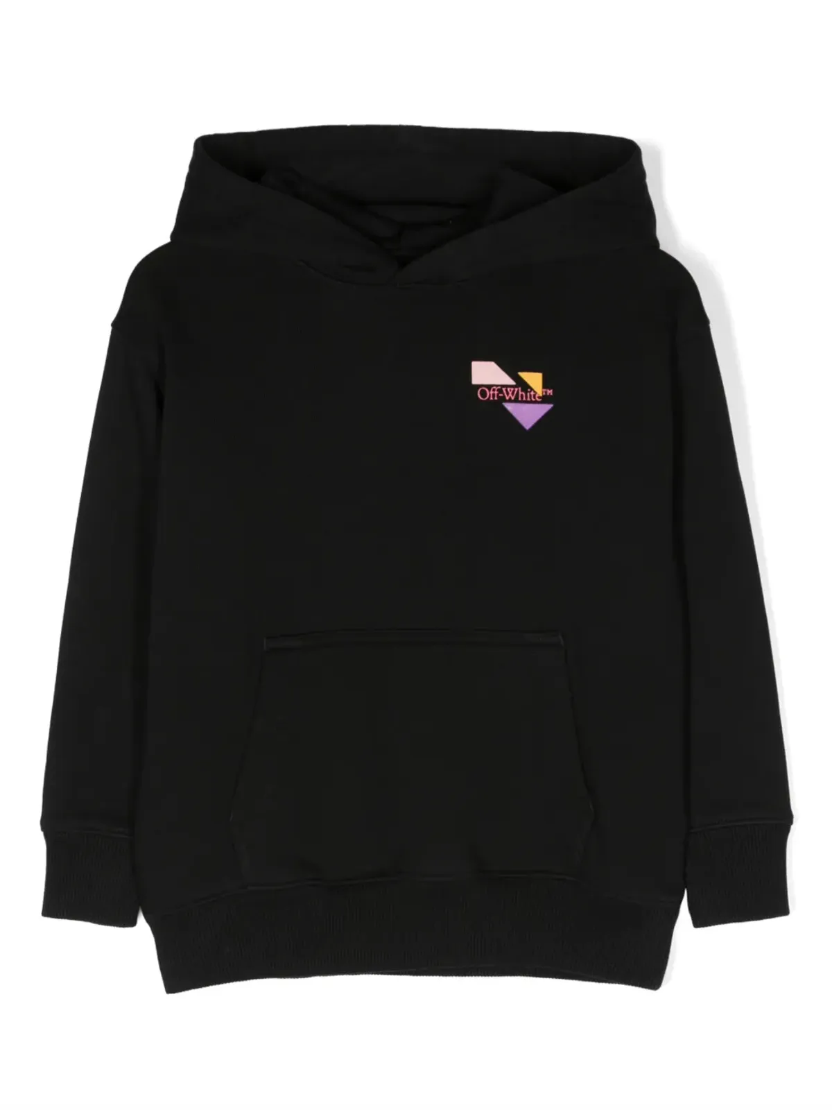 Off-White Kids ロゴプリント コットン パーカー - 画像1