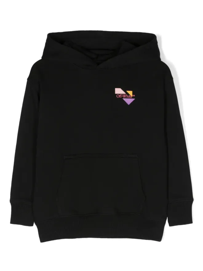 Off-White Kids Off-White Kids ロゴプリント コットン パーカーの商品画像