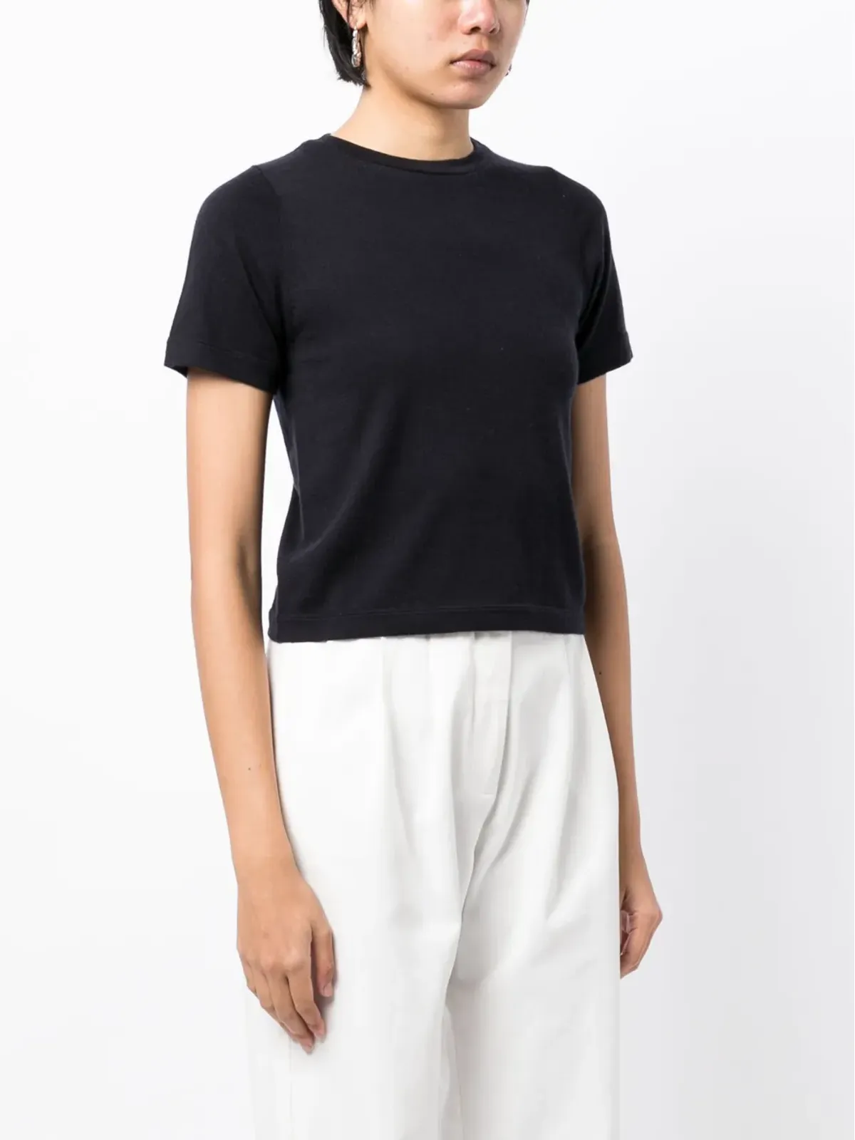 extreme cashmere ティナ クロップド Tシャツ - 画像3