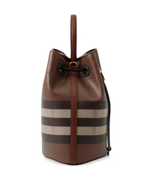 Burberry TBレザーバケットバッグ - ブラウン - サムネイル3
