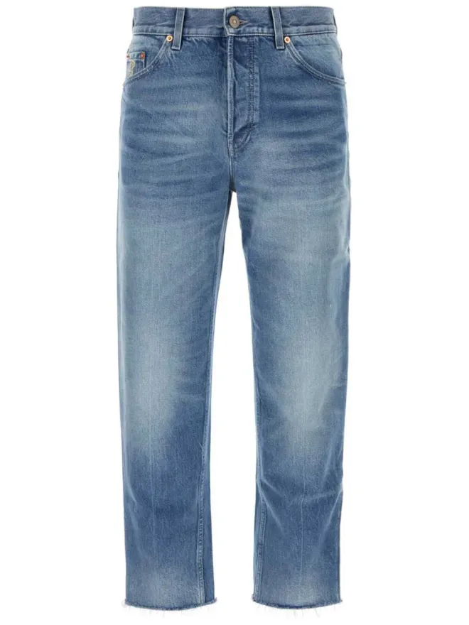 Gucci Gucci ロゴパッチ ストレートレッグ ジーンズの商品画像