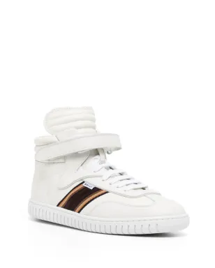 Bally サイドストライプ レザー ハイトップスニーカー - サムネイル2