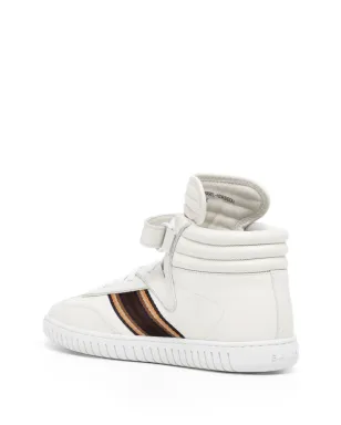 Bally サイドストライプ レザー ハイトップスニーカー - サムネイル3