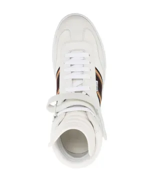 Bally サイドストライプ レザー ハイトップスニーカー - サムネイル4